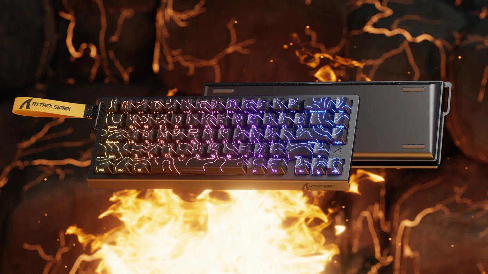 מקלדת גיימינג Attack Shark X68HE 8KHZ