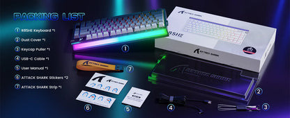 Attack Shark R85 HE מקלדת גיימינג מקצועית