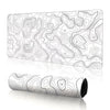 white gaming mousepad