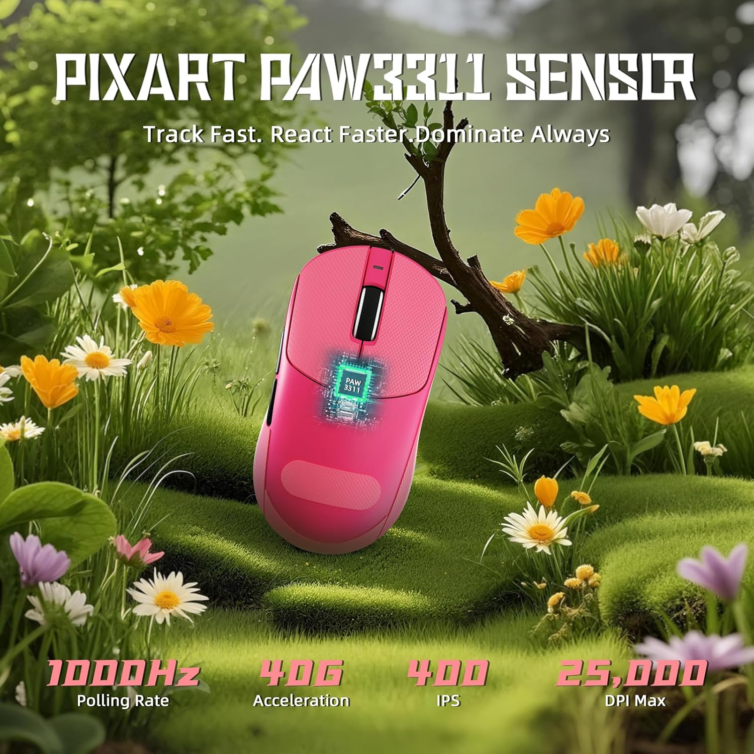 ATTACK SHARK X8SE עכבר גיימינג אלחוטי