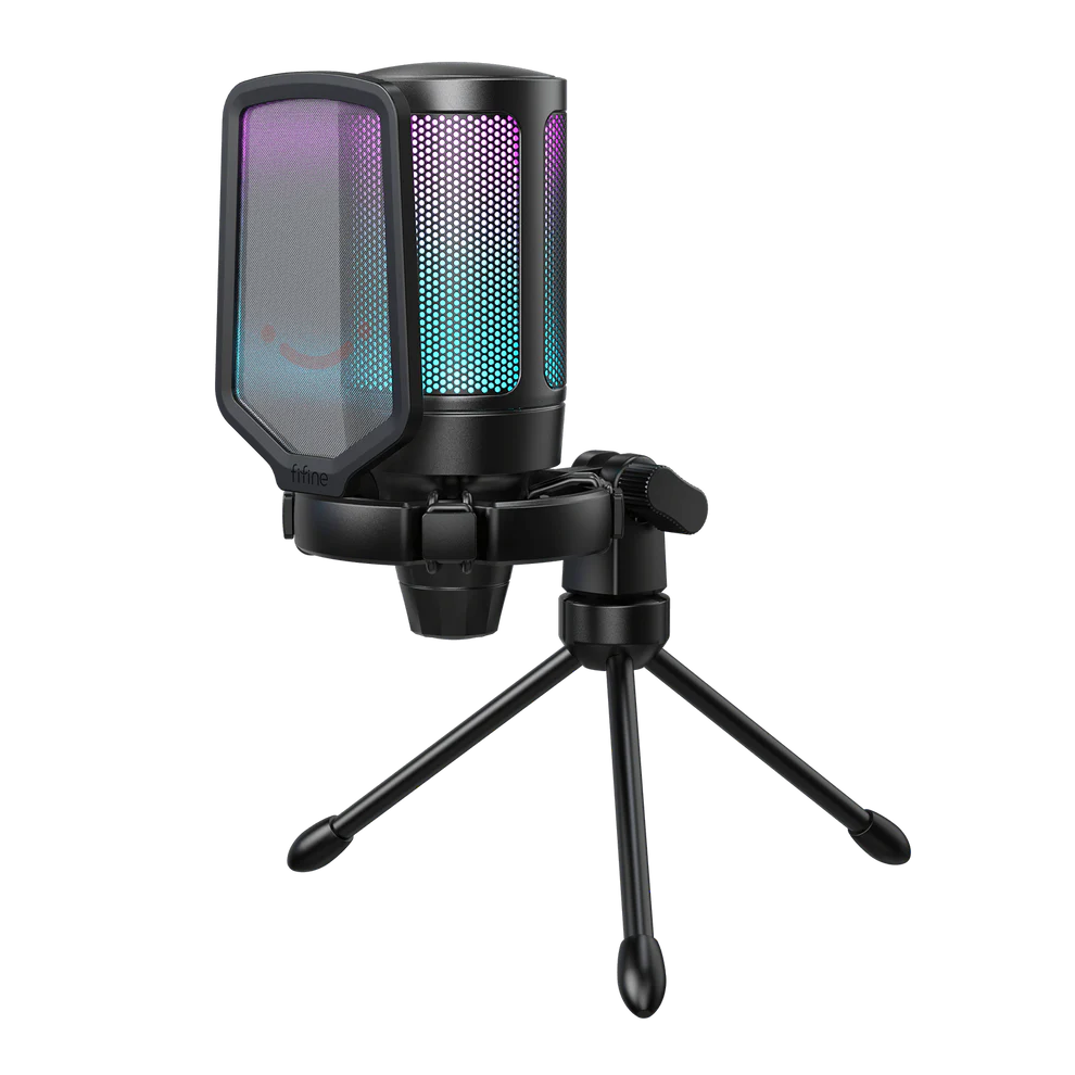 FIFINE AmpliGame A6V RGB מיקרופון גיימינג