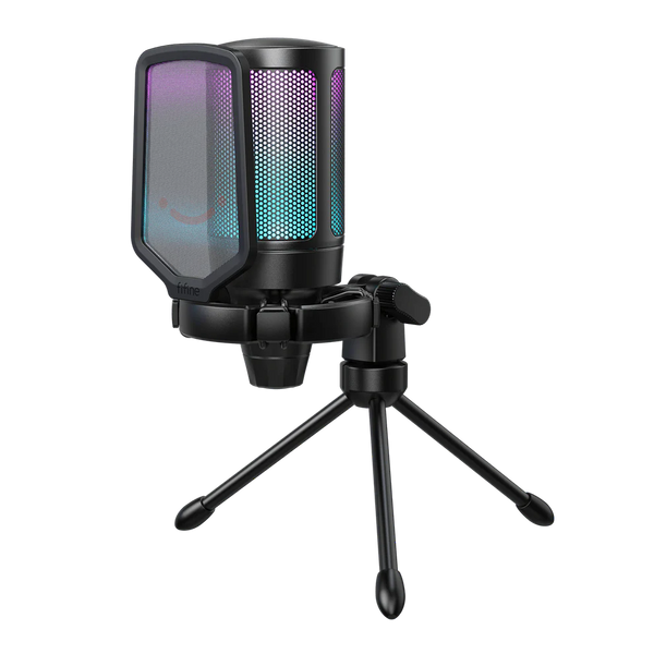 FIFINE AmpliGame A6V RGB מיקרופון גיימינג