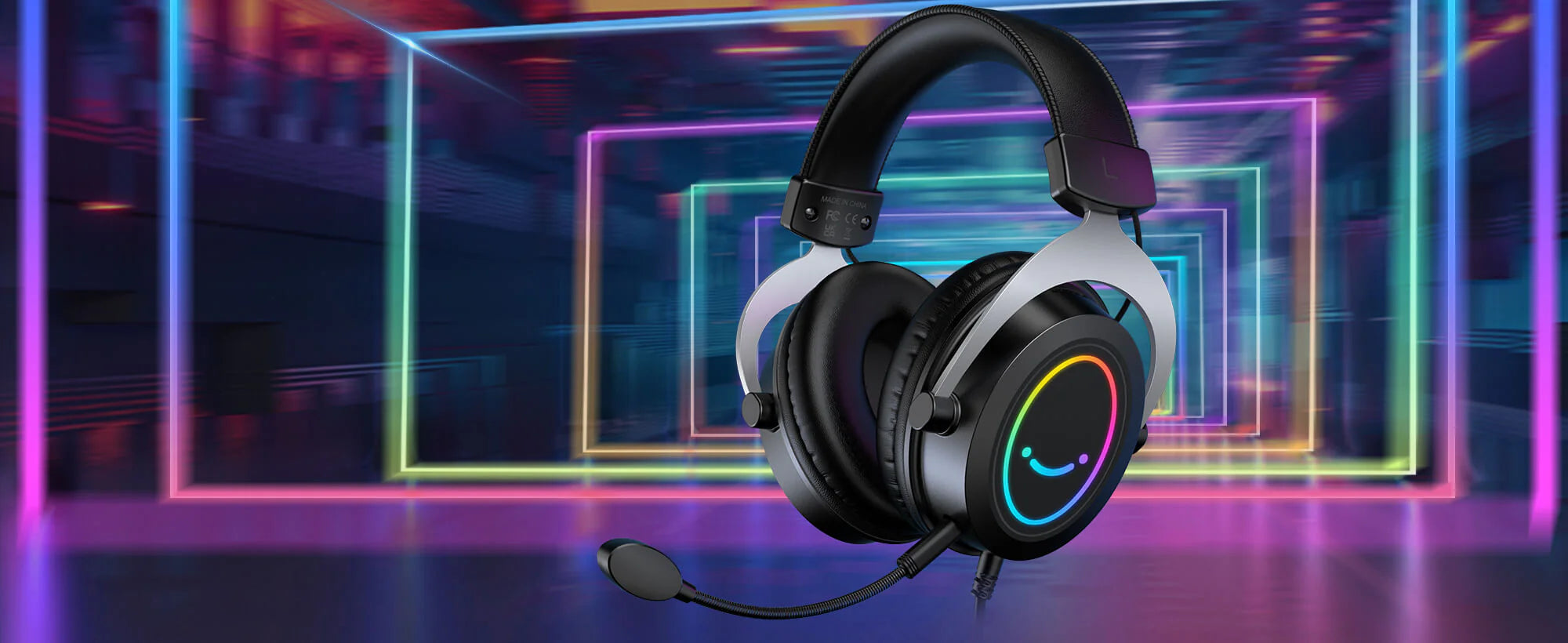 FIFINE AmpliGame H3 אוזניות גיימינג עם RGB
