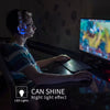 אוזניות משחקים עם מיקרופון ותאורת RGB