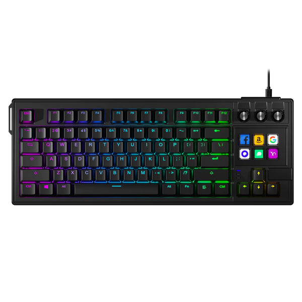 Mirabox K1 Pro מקלדת גיימינג עם בינה מלאכותית ומסך LCD